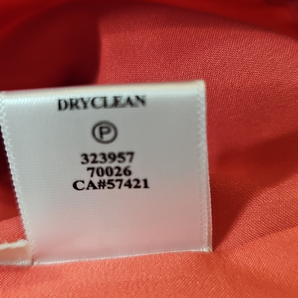 Ann Taylor Coral Fully Lined Skirt - Size 8 - Picture 7 of 7